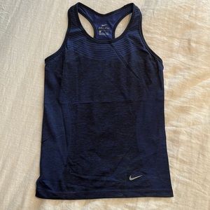 Navy heather dry-fit tank